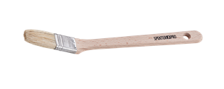 PRO radiatorpensel, kort, vinklet
